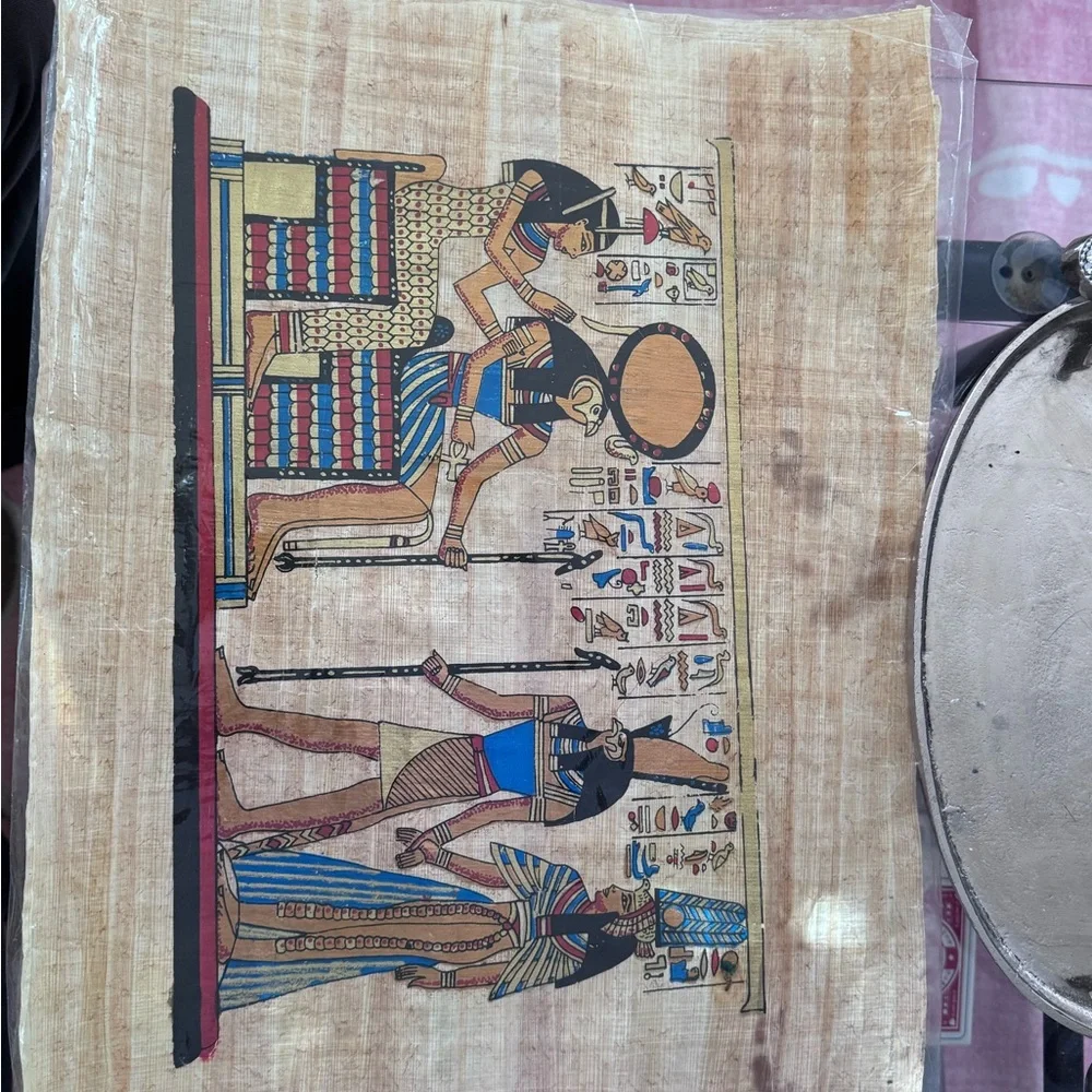 Egyptian Papyrus Wall Art - Multicolor
